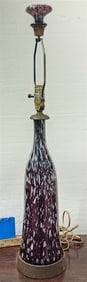 Mid Century Murano Glass Lamp 32"
