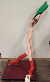 Driftwood Art "Stepping Out" Sgnd Varon '92  28 1/2" H