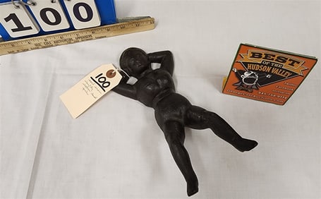 19th C Cast Iron Naughty Nellie Boot Jack