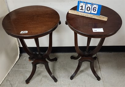 Pr. Mahog Stands 26 1/2" H X 17" D