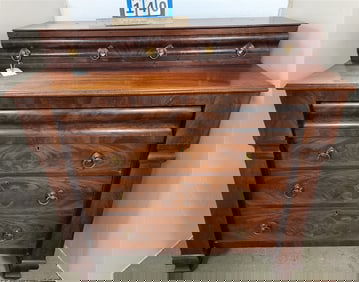 Empire Mahog 6 Drawer Chest 45" H X 43" W X 23" D