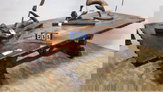 Massive Vintage Walnut Table w/Wrought Decorative Mounts 30" H X 8'4" L X 45" W