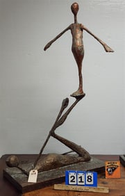 Plaster + Wire Sculpture By Hy Varon 41" H X 25" L X 12" D