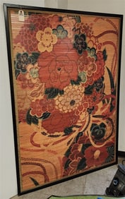 Framed Asian Screen 6'2" X 50 1/2"
