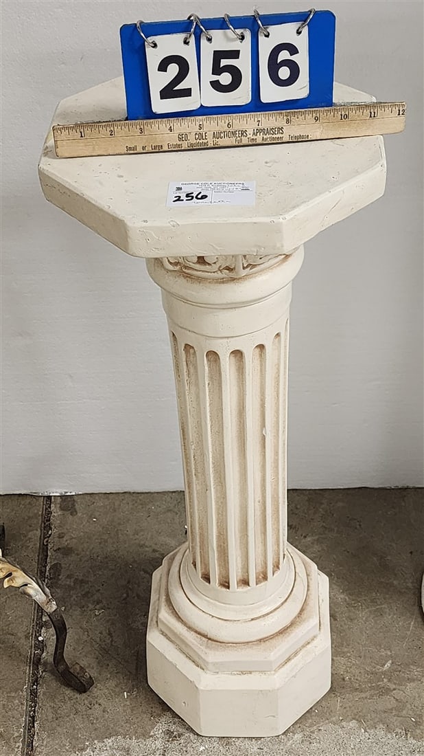 Terrcotta Pedestal 32" H X 12" Diam.: Terrcotta Pedestal 32" H X 12" Diam.