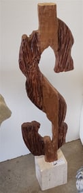 Wood $ Sculpture By Hy Varon 40"
