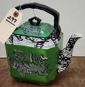 19th C Masons Transfer Tea Pot