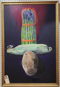 Framed Acrylic ON Canvas Sgnd Varon '96  3' X 2' w/Frame 28 1/2" X 26"