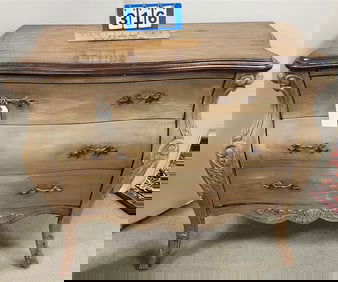 Bombe 3 Drawer Chest 33" H X 37 1/2" W X 19" D