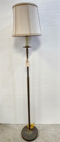 Brass Adjustable Height Floor Lamp 5'6"