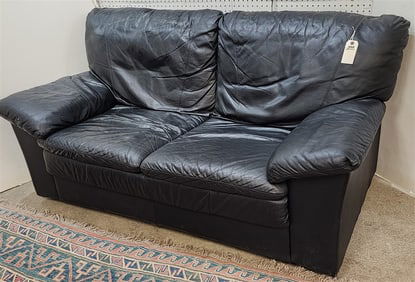 Leather Sofa 32" H X 5'5" W X 22" D