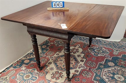 Empire Mahog Drop Leaf Table 29" H X 41" W X 52" L Open