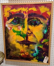 Frame Acrylic On Board Sgnd H. Varon 30" X 24" w/Frame 31 1/4" X 25 1/4"