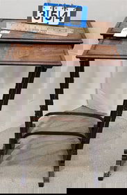 2 Mahog Nest Tables 27 1/2" H X 17 1/2" W x 11 3/4" D
