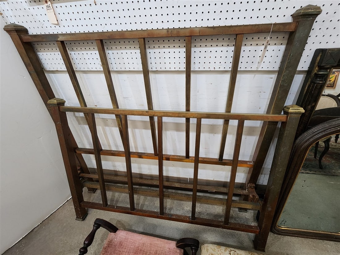 Vintage Brass Full Bed 51" H X 56" W (1 of 2)
