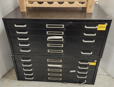 10 Door Metal Flat File 35" H X 41" W X 29" D