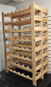 Pr. Wooden Wine Racks 49" H X 31 1/2" W X 9 1/2" D