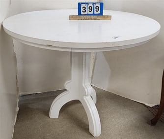 Ptd. Pedestal Base Table 36" H X 43" Diam.