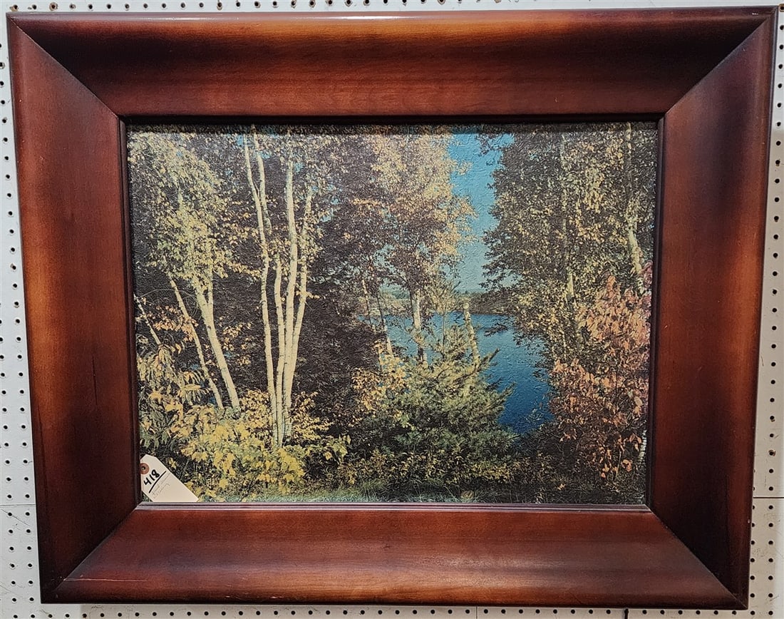 Mid Century Helmscene Light Up Frame 30" X 37": Mid Century Helmscene Light Up Frame 30" X 37"