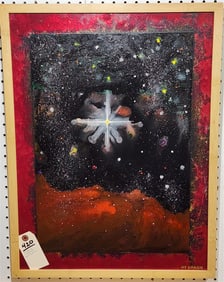 Acrylic On Masonite "Guide" Sgnd Hy Varon 24" X 18" w/Frame 25" X 19"