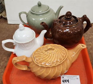 Tray 4 Tea Pots - 1- Bennington