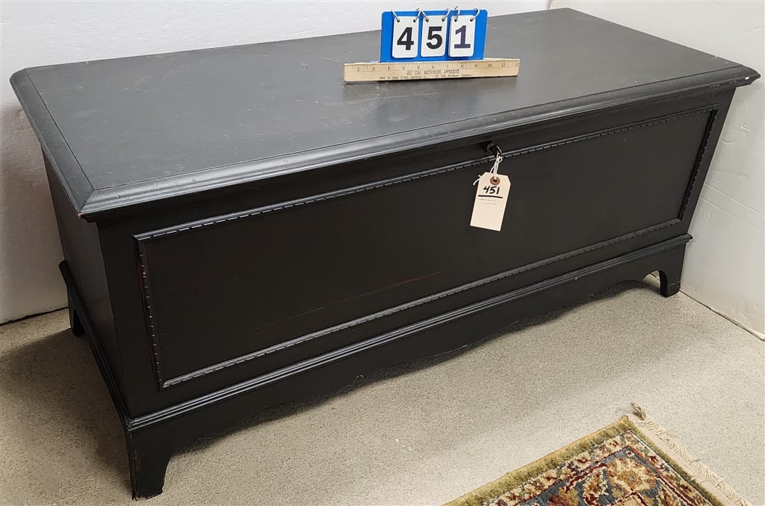 Cedar Chest w/Contents 20 1/2" H X 4' W X 19" D: Cedar Chest w/Contents 20 1/2" H X 4' W X 19" D