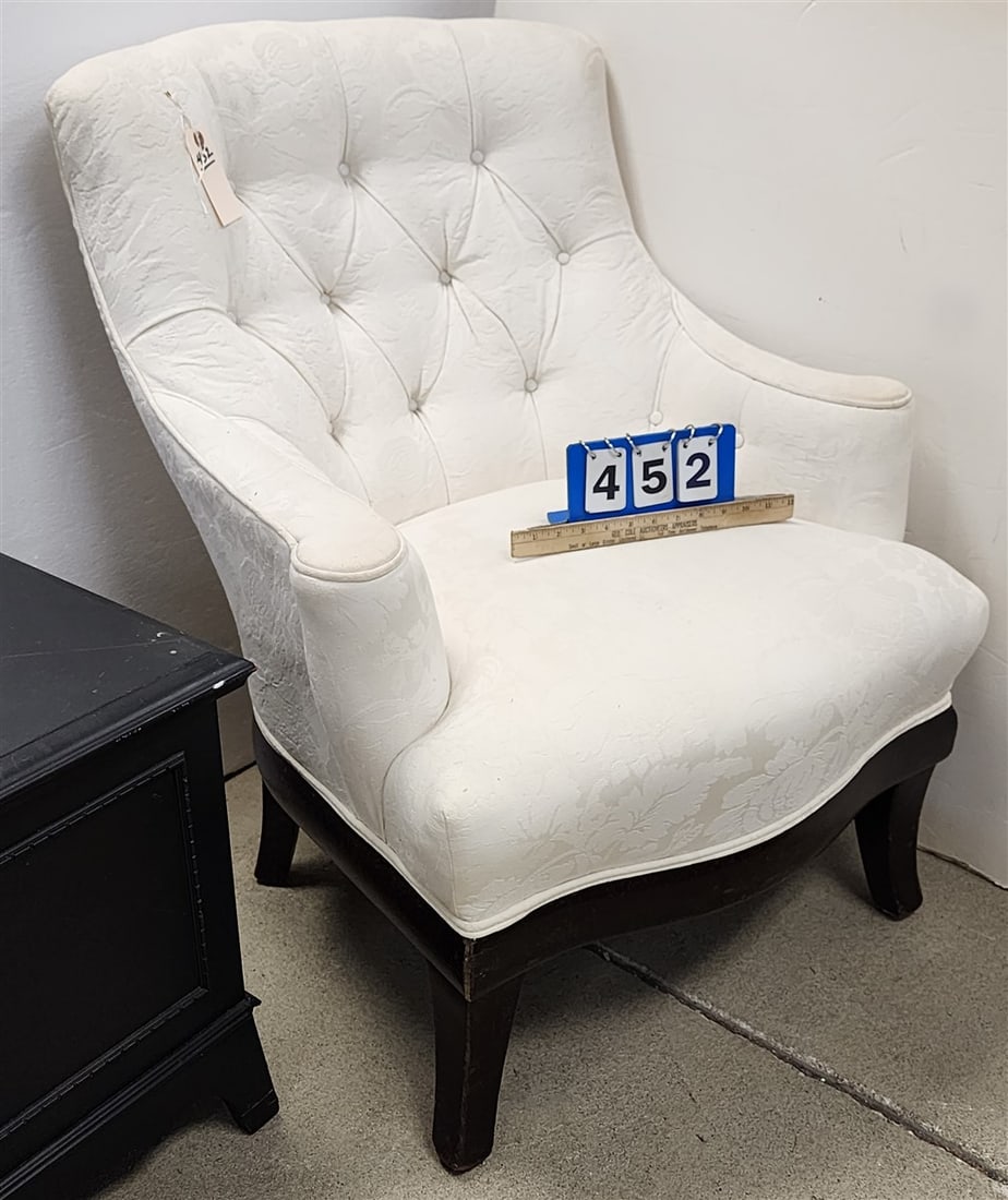 Uphols. Armchair 36" H X 30" W X 21" D (1 of 3)