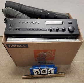 Bx NAD Receiver + Sony DVD Player + Tamrac Telescopic Mead Zoom Lense