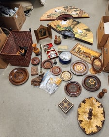 Bx Decorative Russian, Polish Etc. -  Carved Wood Plates, Bx's, Plaques, Etc.