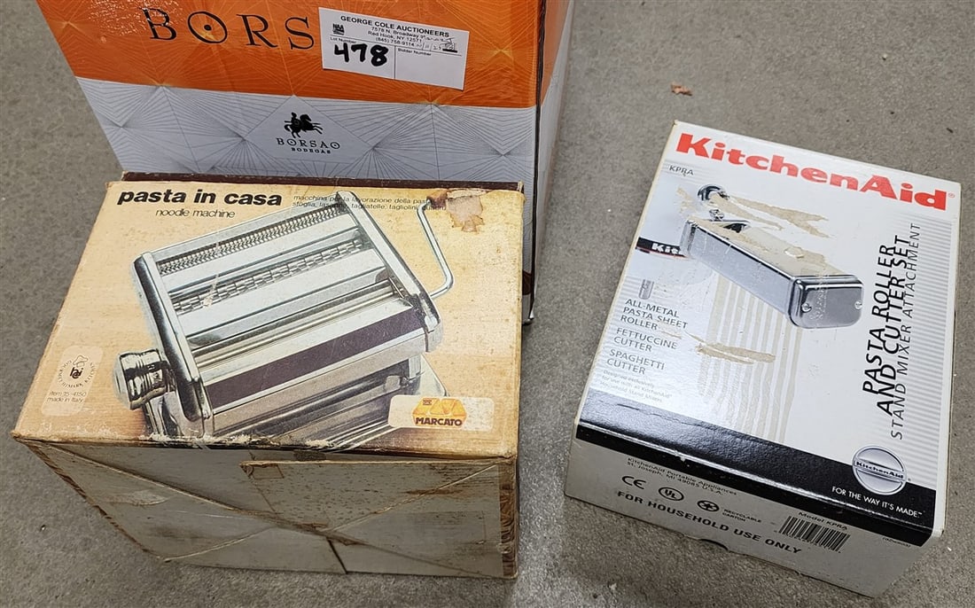 Bx'd Kitchen Aid Pasta Roller & Cutter Set + Pasta Incasa Noodle Machine (1 of 2)