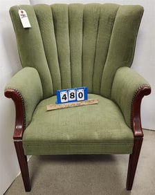 Barrel Back Armchair 36" H X 28" W X 18" D