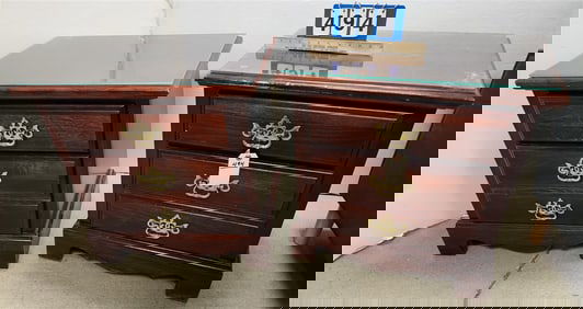 Pr. Cherry 3 Drawer End Stands 25 1/2" H X 24" W X 16" D