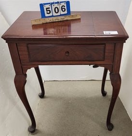 Mahog Case Singer Sewing Machine 31" H X 25 1/2" W x 17" D
