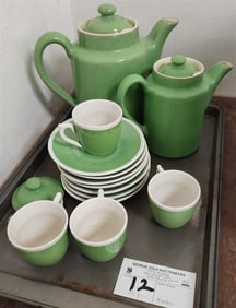 Tray Hall Pottery Tea Set 13 Pc.