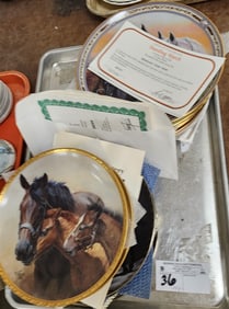 Tray Horse Plates - 8- American Artist By Fred Stone, 4- Bradford Exchnage By Kim Mcelroy + 8-