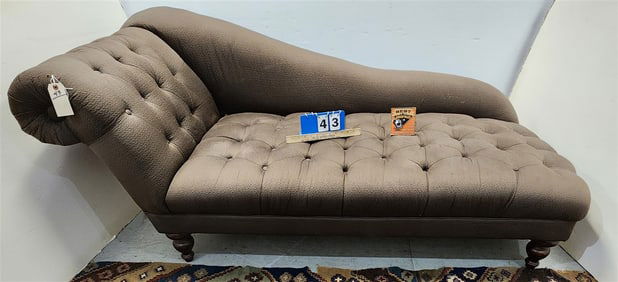 Uphols. Lounge Recamier 35" H X 76" L X 33" W