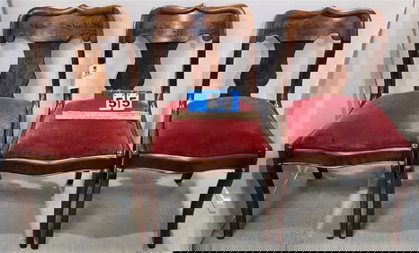 3 Empire Mahog Side Chairs 31" H X 18" W X 15 1/2" D