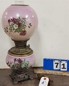 Victorian Oil Lamp Elec. 19" H