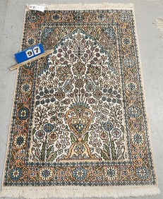 Silk Prayer Rug 31" X 52"