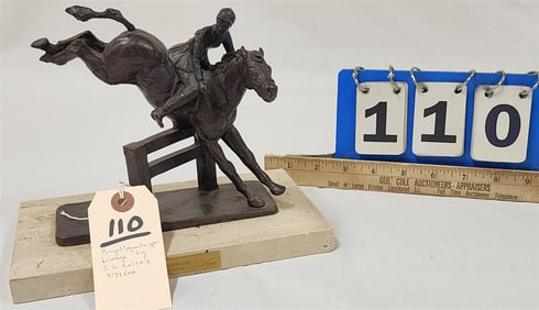 Bronze Equestrian Statue By Royal Copenhagen, By Sculptor S. G. Kelsey 437/2500