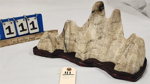 Qing Dy Scholar Stone 8" H X 16" W X 7" D