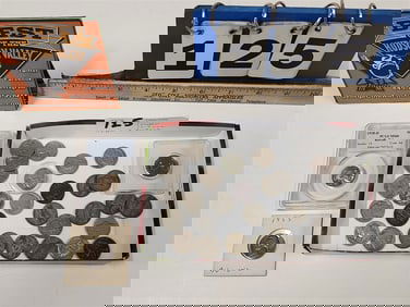 Tray Of Nickels - 12 Buffalo Nickels, 8 Mint Mark P Jefferson Nickels, 2 Mint Mark S + 9 Others