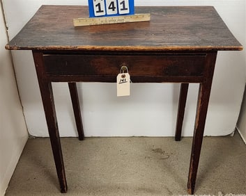 Early 19th C 1 Drawer Stand 30 1/2" H X 31" W X 18 1/2" D