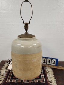 Stoneware Lamp 26 1/2" H