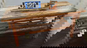 Primitive Coffee Table 16" H 36" W X 19 1/2" D: Primitive Coffee Table 16" H 36" W X 19 1/2" D