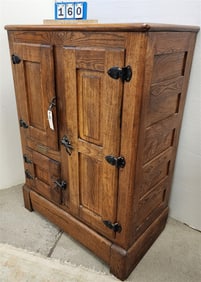 Gibsons Oak Ice Box 47" H X 34" W X 18 1/2" D
