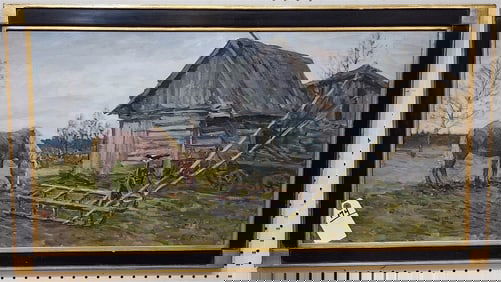 O/C Landscape w/Horse Sgnd B. Rytko 18" X 35" w/Frame 21 1/4" X 28 1/2"