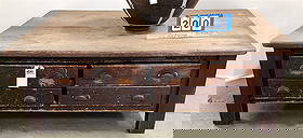 Primitive 3 Drawer Coffee Table 17 1/2" H X 51" W X 34 1/2" D: Primitive 3 Drawer Coffee Table 17 1/2" H X 51" W X 34 1/2" D