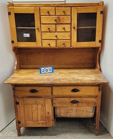 Hoosier Cabinet  64" H X 46" W X 26" D