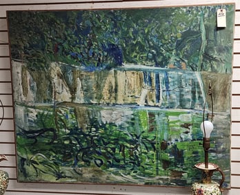 O/C Abstract Landscape Sgnd Chasteen 1959  40 1/2" X 50 1/2"